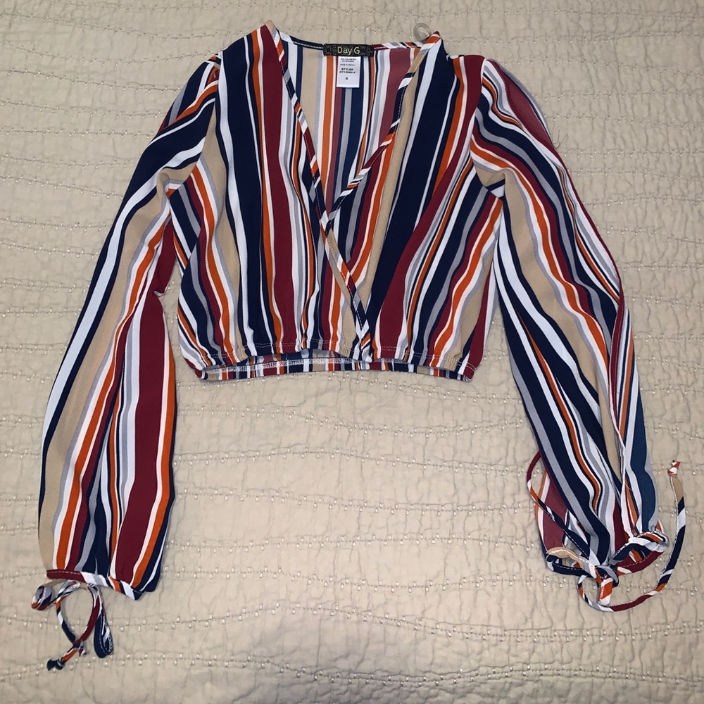 Fun, flirty crop top blouse